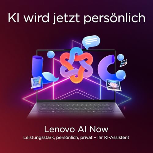 Lenovo Yoga Pro 9i Aura Edition Laptop | AI-PC | 16" 3.2K OLED | Intel Core Ultra 9 285H | 32GB RAM | 1TB SSD | NVIDIA GeForce RTX 5060 | Win11 Pro | QWERTZ Beleuchtet | Grau | 3 Jahre Premium Care