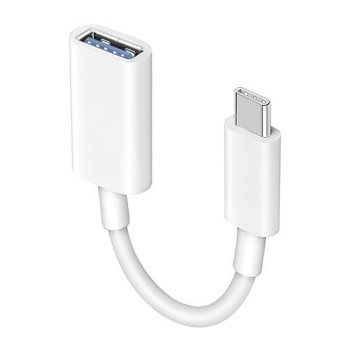 Adapter USB C auf USB, OTG Typ C auf USB Adapter Kabel, kompatibel mit iPhone 16 Pro Max/15 Pro Max, iPad, MacBook Pro/Air, Samsung Galaxy S24/S23/S22/S21, Huawei