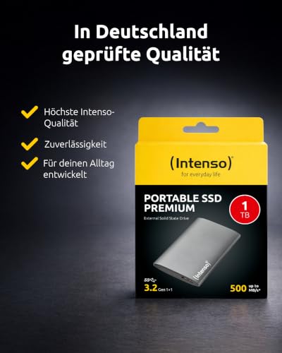 Intenso externe SSD 1.8" 1 TB Premium Edition Solid State Disk 1,8" GB Extern