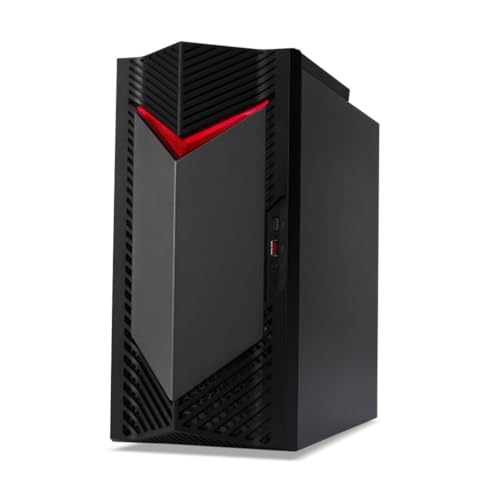 acer Nitro 50 N50-656, Gaming-PC (Intel Core i7-14700F, 16 GB RAM, 1024 GB SSD, NVIDIA RTX 3050, WLAN, HDMI, ohne Betriebssystem), Schwarz