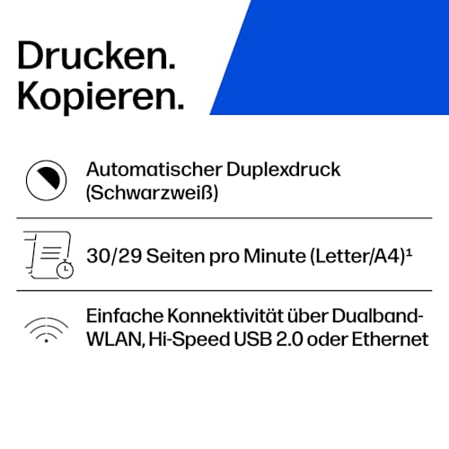 HP LaserJet MFP M234dw Multifunktionslaserdrucker, Schwarzweiß, 3-in-1 Drucker, Scanner, Kopierer, WLAN, LAN, Duplex, Airprint, 29 S/Min