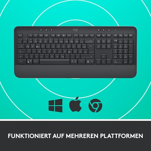 Logitech Signature K650 Comfort kabellose Tastatur mit Handballenauflage
