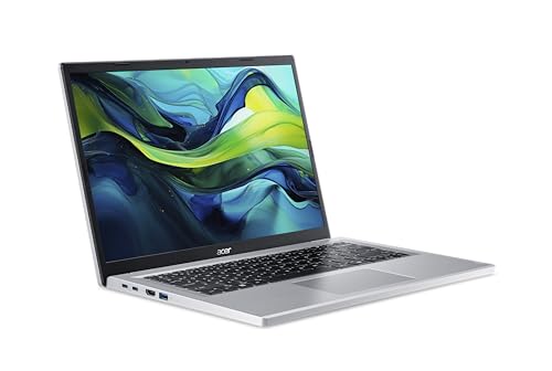 acer Aspire 14 AG14-22P-R909 Laptop 14 Zoll WUXGA IPS 60 Hz (AMD Ryzen 5-7520U, 16 GB RAM, 512 GB SSD, AMD Radeon Graphics, Windows 11 Home), Silber, französische AZERTY-Tastatur