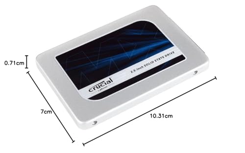 (2017 Auslaufmodell) Crucial MX300 525GB Internes SSD (3D NAND, SATA, 2,5 Zoll) CT525MX300SSD1