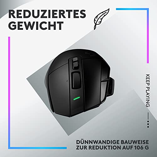 Logitech G G502 X Plus Lightspeed Kabellose RGB-Gaming-Maus | Optische Maus mit LIGHTFORCE Hybridschaltern, LIGHTSYNC, Hero 25K Gaming-Sensor, Kompatibel mit PC - macOS/Windows - Schwarz