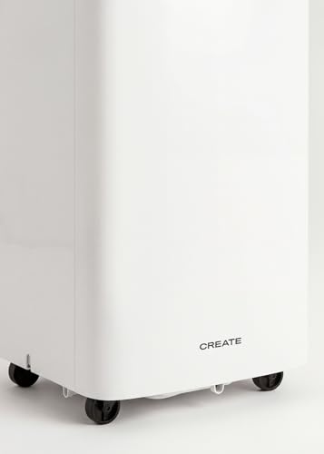 CREATE/SILKAIR DUAL CONNECT 12000/4-in-1-WLAN-Klimaanlage mit Wärmepumpe, 12000 BTU/Mit Befestigungsset für Schiebefenster, bis zu 26m², 56L, Zeitschaltuhr, 1350W
