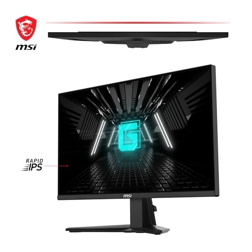 MSI G255F, Rapid IPS-Gaming-Monitor, 24,5" FHD, 180 Hz | 1920 x 1080, 180 Hz, 1 ms (GtG), 99 % sRGB, Adaptive-Sync – DP 1.2a, HDMI 2.0b CEC