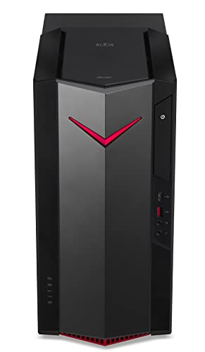 Acer Nitro 50 (N50-640) Gaming PC Windows 11 Home - Intel Core i5-12400 (Bis zu 4.40 GHz Turbo-Boost), 16GB DDR4 RAM, 512 GB GB M.2 SSD, NVIDIA GeForce RTX 3060 (12 GB GDDR6)