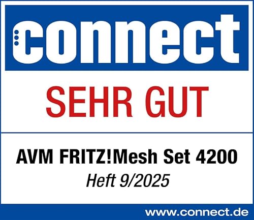 FRITZ!Mesh Set 4200 2er-Set | für 3-5 Räume | Wi-Fi 6 bis zu 4,2 GBit/s
