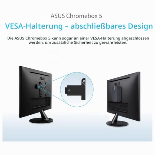ASUS Mini PC CHROMEBOX5-S7009UN+ mit Intel Core i7-1260P – Kompakter Desktop-PC für Business & Home – 16GB RAM, 256GB SSD, WiFi 6E, Chrome OS