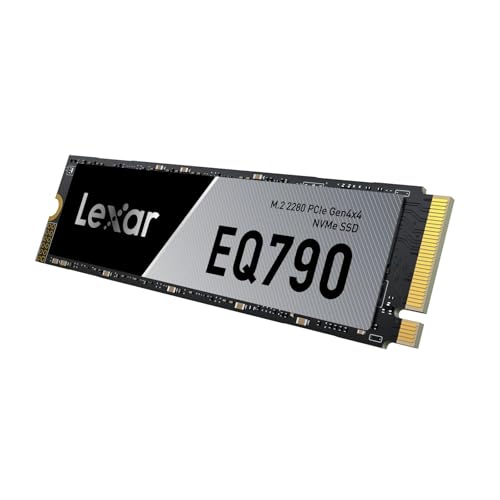 Lexar EQ790 SSD, M.2 2280 PCIe Gen4 NVMe SSD, EQ790 2TB | 7000 MB/s Lesen, für Intensive Workloads, PS5 & PC Gaming, Leistungsstarkes internes Solid State Laufwerk