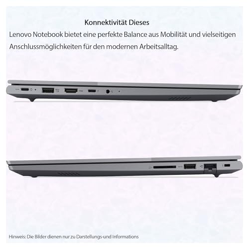 Lenovo ThinkBook 16 Gen 6 Business Laptop, Core i7-13700H, 32 GB DDR5 RAM, 1 TB PCIe SSD, 16" WUXGA (1920x1200) Display, Intel Iris Xe Graphics, Deutsches Tastatur-Layout, W11 Pro, Arctic Grey
