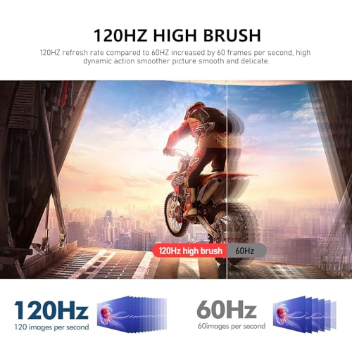 Gawfolk 24,5 Zoll Curved Monitor mit Eingebauten Lautsprechern, 3000R 120Hz PC Gaming Bildschirm Full HD 1920x1080P, HDMI 2.0, VGA, VESA 75 * 75mm