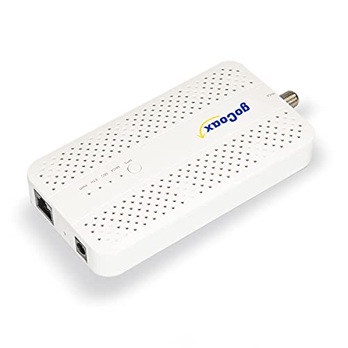 goCoax MoCA 2.5 Adapter MA2500D | Ethernet über vorhandenes Koaxialkabel, 2,5-GbE-Port (RJ45) | Für Gaming-PC, Smart-TV und WLAN-Backhaul | Mindestens 2 Adapter erforderlich | Weiß