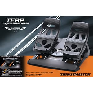 Thrustmaster TFRP T.Flight Rudder Pedals - PS5, XBOX & PC | Hochpräzises Differentialbremssystem für Flugsimulation, kompatibel mit dem Thrustmaster-Ecosystem, ergonomisch & vielseitig