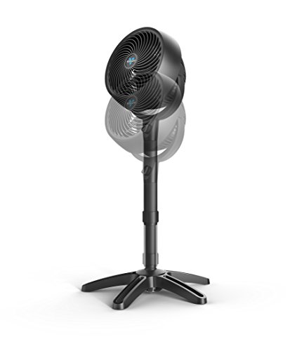 Vornado 683 Standventilator - Standlüfter Höhenverstellbar 42W mit 3 Stufen - Flüsterleise - Schwarz - 23m Reichweite