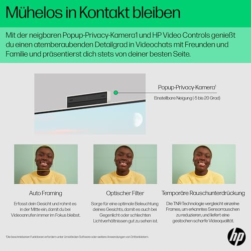HP All-in-One PC | 23,8" FHD-Display | Intel Core i5-1335U | 16 GB DDR4 RAM | 512 GB SSD | Intel Iris Xe-Grafikkarte | Windows 11 Home | Weiß