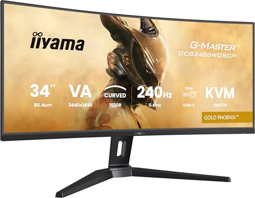 iiyama G-Master Gold Phoenix GCB3486WQSCP-B1 Curved UWQHD VA Gaming-Monitor