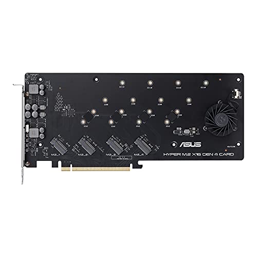 ASUS Hyper M.2 x16 Gen 4 scheda di interfaccia e adattatore Interno (ASUS HYPER M.2 X16 CARD 4 X M.2 GEN 4)