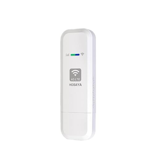 HOSAYA 4G SIM-Karte WiFi Modem Tragbarer USB 4G Router mit SIM-Kartenslot High Speed Portable Travel Hotspot Mini Router Entsperrter 4G Dongle