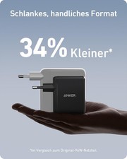 100W USB C Ladegerät, Anker 736 Charger (Nano II) Schnellladegerät, 3-Port USB C
