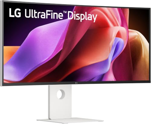 LG UltraWide 40U990A-W.AEU (40 Zoll) 21:9 Curved 5K2K Nano IPS Black Monitor, 120Hz, AMD FreeSync Premium, DisplayHDR 600, Thunderbolt 5, HDMI 2.1, Weiß