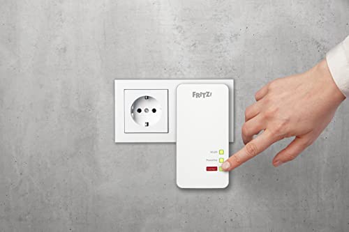 FRITZ!Powerline 1260 WLAN Set | Mesh| Wi-Fi 5 bis zu 1,2 GBit/s | Dualband WLAN (2,4/5 GHz), Powerline über das Stromnetz bis 1,2 GBit/s, einfache Einrichtung, Developed in Europe