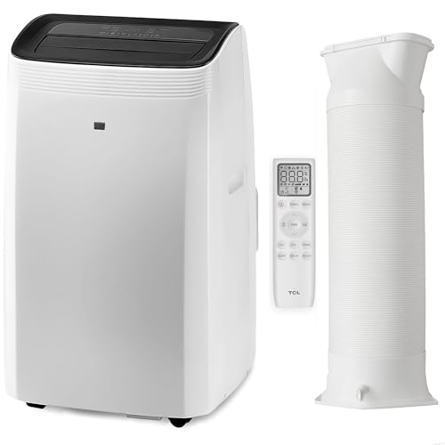 TCL Mobile Klimaanlage 12000 BTU (3,5kW) TAC-12CPB/MZW – 3-in-1 Funktion, 24h-Timer, Schlafmodus, leise, inkl. Abluftschlauch & Fernbedienung für Wohnzimmer, Büro, Schlafzimmer + Entfeuchterfunktion