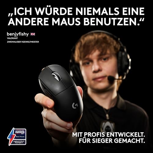 Logitech G PRO X SUPERLIGHT 2 kabellose Gaming-Maus | Für PC/Mac, 60 g Pro-Grade-Maus, 5 programmierbare Tasten, 44K-DPI-Sensor, 8.000 Hz Signalrate, USB-C-Ladefunktion - Weiß