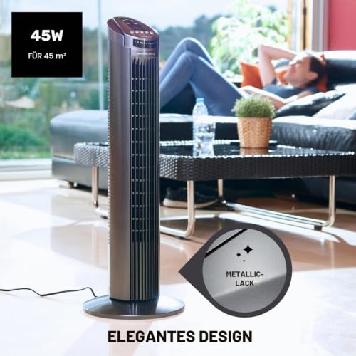 Taurus TF780 – Turmventilator , weiß Mit Fernbedienung grau