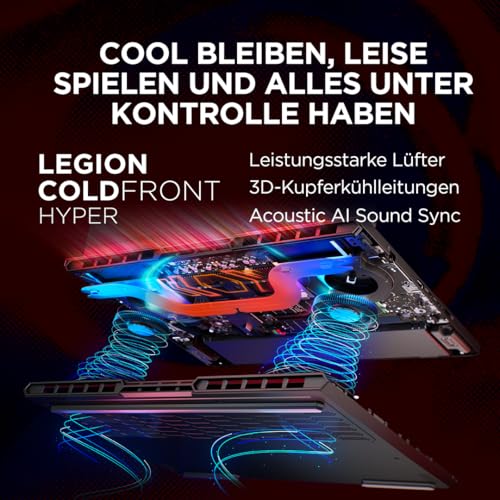 Lenovo Legion Pro 5 16ADR10 Gaming AI Laptop | 16" WQXGA 165 Hz OLED Display | NVIDIA GeForce RTX 5060 | AMD Ryzen 7 | 32GB RAM | 1TB SSD | Win11 | QWERTZ | Eclipse Black | 3 Monate GamePass