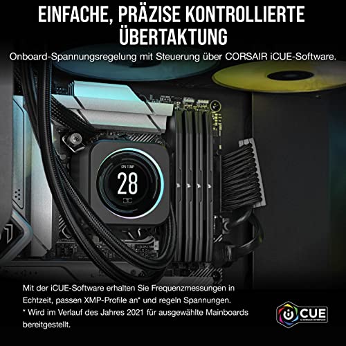 CORSAIR Vengeance DDR5 64GB (2 x 32GB) Bis zu 6400MHz Intel RAM | Arbeitsspeicher für Gaming-PCs, Kompatibel mit Intel XMP 3.0, CL42, Schwarz, CMK64GX5M2B6400C42