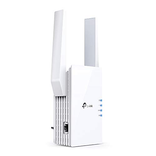 TP-Link RE605X Dualband Gigabit WLAN Repeater (1200Mbit s auf 5Ghz und 574Mbit s auf 2.4GHz, OneMesh, Intelligente Signalanzeige, AP Modus,Tether App) weiß WiFi 6 AX1800 Mesh