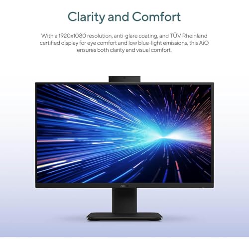 ASUS V470 27 Zoll Touchscreen All-in-One Desktop FHD Anti-Glare Intel Core i5 13420H 16GB DDR5 1TB SSD Windows 11 Home Wired Keyboard Mouse 12 Monate CPS