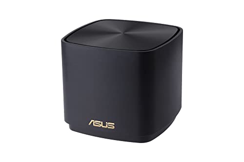ASUS ZenWiFi XD4 Plus 2er Set AX1800 Whole-Home Mesh WiFi 6 System kombinierbarer Router (bis zu 306m² Abdeckung, AiMesh, AiProtection, Wandbefestigung, App Steuerung) schwarz