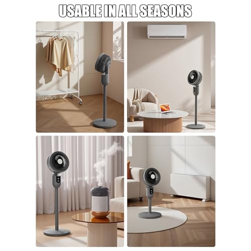 Bodenventilatoren für zu Hause - Oszillierender Ventilator, Hochleistungs-Bodenventilatoren | Bodenventilator, leise Kühlung, oszillierender Luftkreislauf mit 3 Geschwindigkeiten co