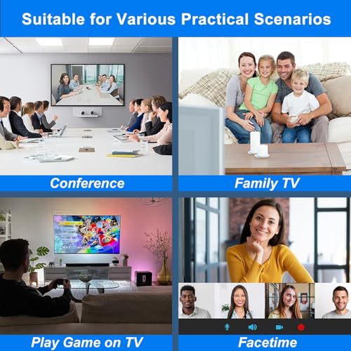 Loydia HDTV Adapter für iPhone, [MFi Zertifizierung] HDTV Digital AV Adapter Lightning 1080P Video Audio Sync Screen Converter mit Lightning Ladeanschluss, Kompatibel mit TV/HDTV/Monitor/Projector