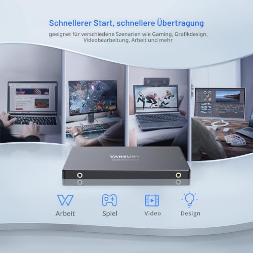 Vansuny Intern SSD 256GB 2.5 Zoll SATA III 6 Gb/s SSD intern 256GB 3D TLC NAND-Technologie zum Aufrüsten von PC oder Laptop Speicher und Speicher für IT-Profis/Ersteller/Unternehmen