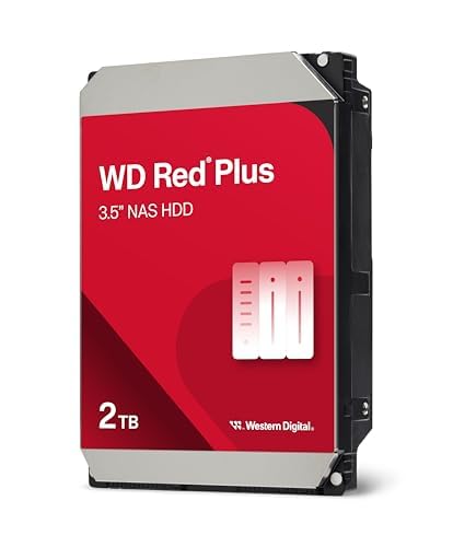 WD Red Plus 2 TB NAS Interne Festplatte 3,5 Zoll - 5400 U/Min, SATA 6Gb/s