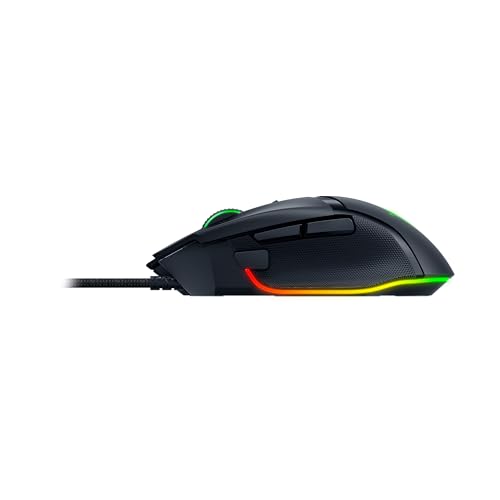 Razer Basilisk V3 - Kabelgebundene, anpassbare Gaming Maus mit Chroma RGB für PC / Mac (10+1 programmierbare Tasten, neigbares HyperScroll Mausrad, ergonomisches Design) Schwarz