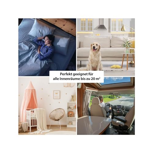 Genius Invictus AIR AC7 Turmventilator 4in1 Luftkühler, LED-Display | 6-teiliges Set, 12h Timer, 12 Geschwindigkeiten, 25 Dezibel, 2 KÃ¼hlakkus, Ionisator, Fernbedienung
