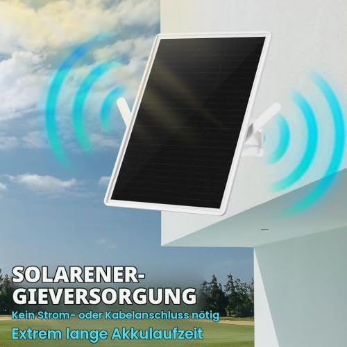 LCLCTEK® WiFi-Repeater, Solar, Akku, für den Außenbereich, kabellos, leistungsstark, WLAN-Verstärker, Abdeckung 100 m, Outdoor-Repeater, WiFi-Extender, 2,4 GHz, 300 Mbps, ideal für große Räume (15