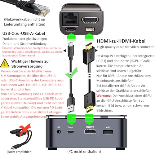 YOTABOX JetKVM Remote Jet KVM Over IP, Open Source IP KVM, Netzwerk KVM | Geringe Latenz, Touchscreen LCD, 1080p bei 60 fps, Fernzugriff auf BIOS-Ebene für Server, PC, NAS & Raspberry Pi
