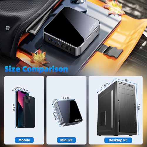 DreamQuest Mini PC Intel N95 16GB RAM 512GB SSD Windows 11 Pro