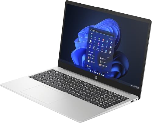 HP 255 G10 Business Laptop 15,6" Entspiegeltes FHD-Display AMD Ryzen R3-7320U 8 GB DDR4 RAM 256 GB SSD AMD Radeon Grafik Windows 11 Home QWERTZ Tastatur Silber
