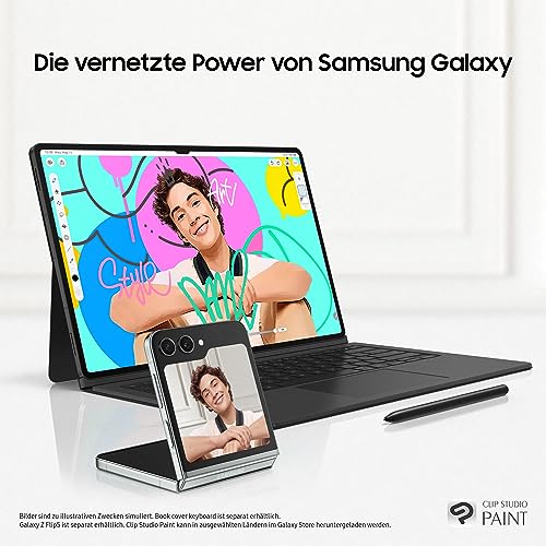 Samsung Galaxy Tab S9+ AI-Android-Tablet, 5G, 512 GB / 12 GB RAM, MicroSD-Kartenslot, Inkl. S Pen, Simlockfrei ohne Vertrag, Graphit, Inkl. 36 Monate Herstellergarantie [Exklusiv bei Amazon]