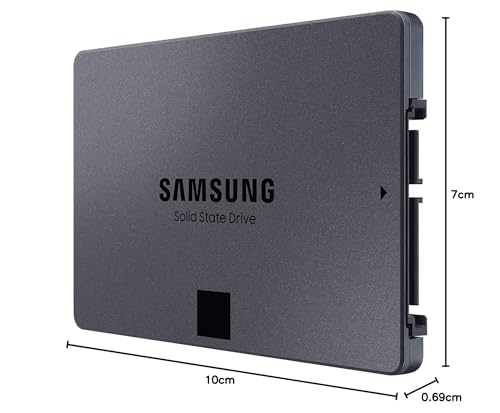 Samsung 870 QVO SATA III 2,5 Zoll SSD, 4 TB, 560 MB/s Lesen, 530 MB/s Schreiben, Interne SSD, schnelle Festplatte als Ersatz für HDD, MZ-77Q4T0BW