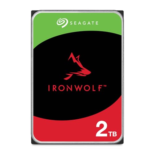 Seagate 2TB IronWolf Interne NAS-Festplatte | SATA 6 Gb/s (ST2000VNZ03) | 5400 U/Min. 24/7 NAS-optimierte HDD. AgileArray, All-CMR, RV-Sensoren für Multi-Bay, 180TB/Jahr. 3 Jahre Garantie + Rescue