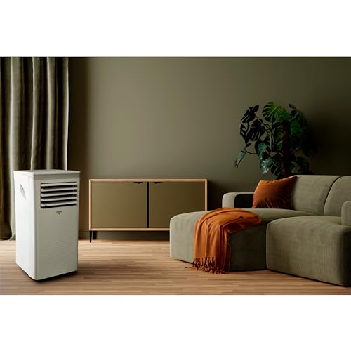 MEDION Smarte Mobile Klimaanlage mit Abluftschlauch P1002 (10000 BTU, mobil, inkl. Fensterabdichtung, bis 34m², 3in1 Kühlen Entfeuchten Ventilieren, App- und Sprachsteuerung, Schlafmodus, MD 37733)