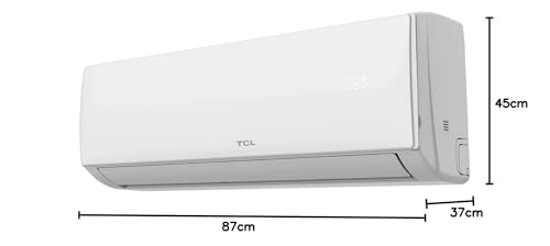 TCL Split Klimaanlage 12000BTU Elite XA73 für Räume bis zu 45m² mit Eco und Turbomodus, 4-Wege-Luftstrom, Kühlen, Heizen, Entfeuchten